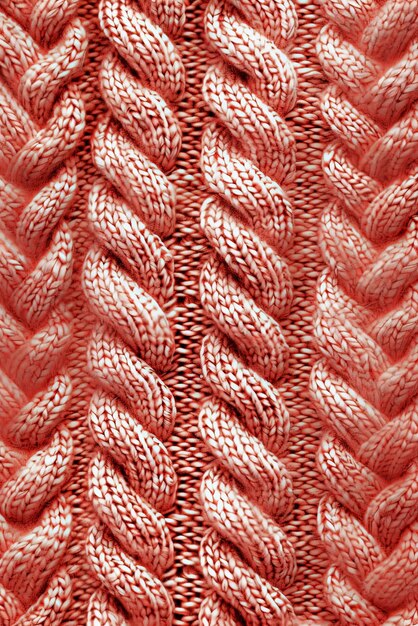 Foto el fondo del moderno patrón de cuerda cruzada en melocotón oscuro