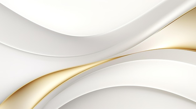 Un fondo moderno y sencillo curvas de oro blanco liso