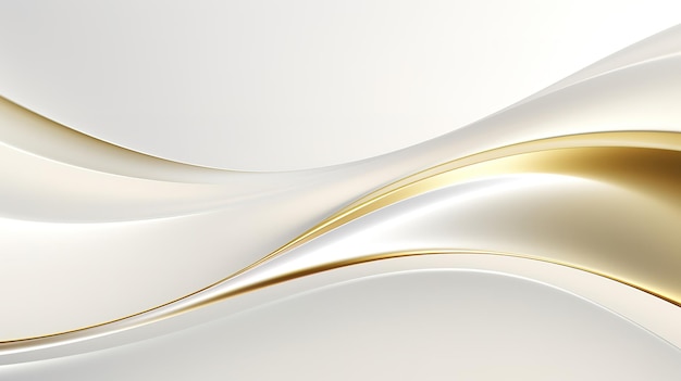 Un fondo moderno y sencillo curvas de oro blanco liso