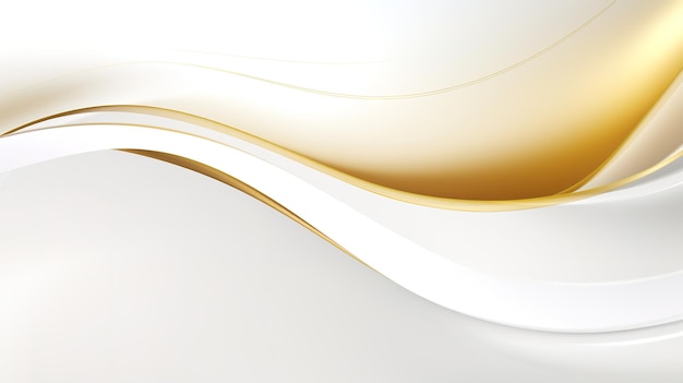 Un fondo moderno y sencillo curvas de oro blanco liso