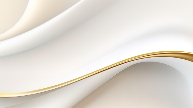 Un fondo moderno y sencillo curvas de oro blanco liso