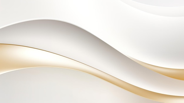 Un fondo moderno y sencillo curvas de oro blanco liso