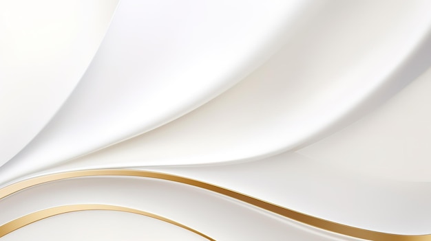Un fondo moderno y sencillo curvas de oro blanco liso