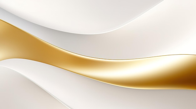 Un fondo moderno y sencillo curvas de oro blanco liso