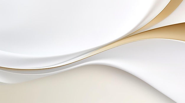 Un fondo moderno y sencillo curvas de oro blanco liso