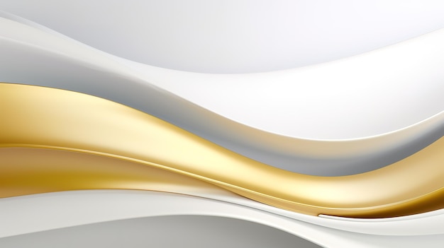 Un fondo moderno y sencillo curvas de oro blanco liso