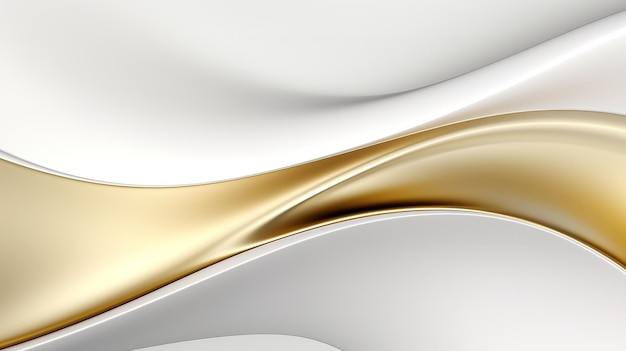 Un fondo moderno y sencillo curvas de oro blanco liso