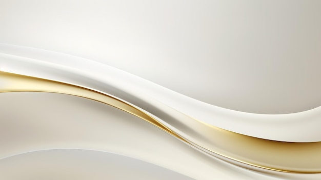 Un fondo moderno y sencillo curvas de oro blanco liso