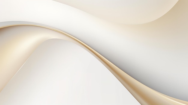 Un fondo moderno y sencillo curvas de oro blanco liso