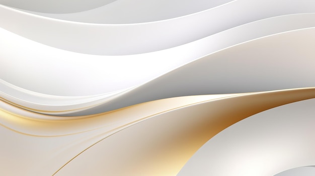Un fondo moderno y sencillo curvas de oro blanco liso