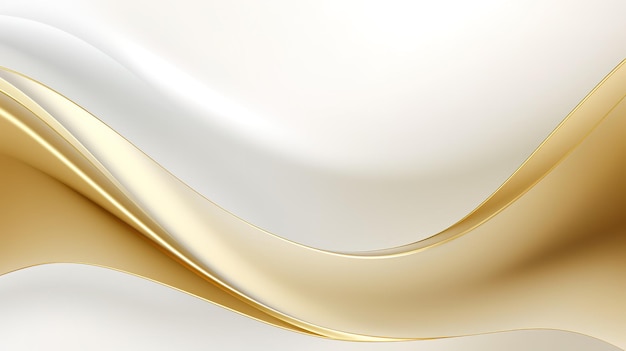 Un fondo moderno y sencillo curvas de oro blanco liso