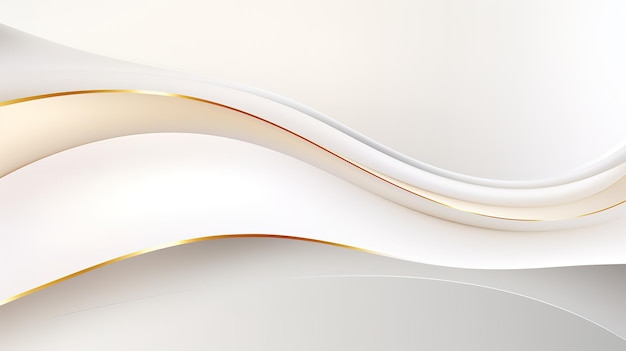 Un fondo moderno y sencillo curvas de oro blanco liso