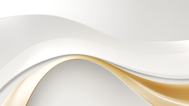 Un fondo moderno y sencillo curvas de oro blanco liso