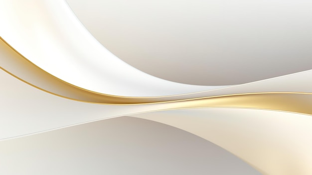 Un fondo moderno y sencillo curvas de oro blanco liso