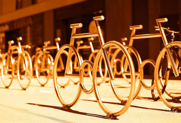 Fondo de monumento de estacionamiento de bicicletas de oslo hd