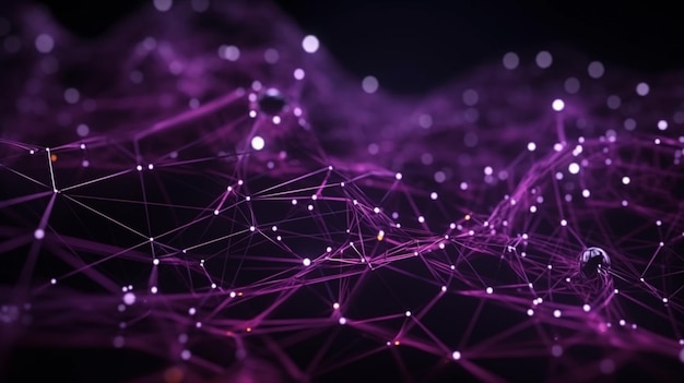 Un fondo morado con un fondo morado y la nube de palabras sobre él.