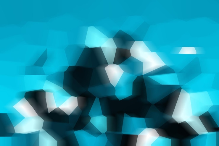 Foto fondo de mosaico abstracto azul / fondo de negocios de primavera, líneas de diseño papel pintado roto, luz de degradado azul