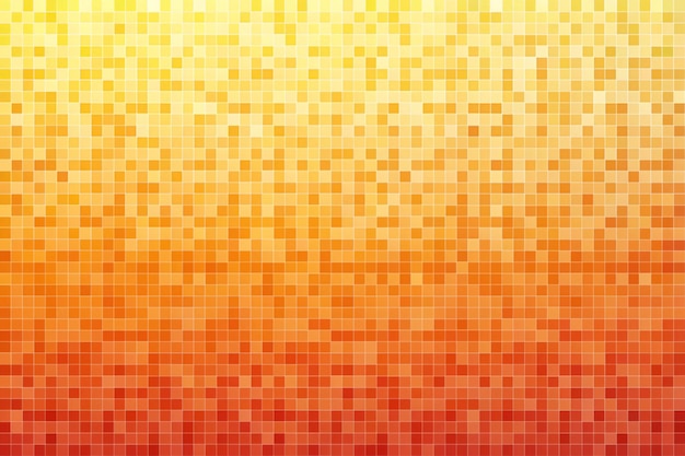 Fondo de mosaico amarillo naranja pixelado