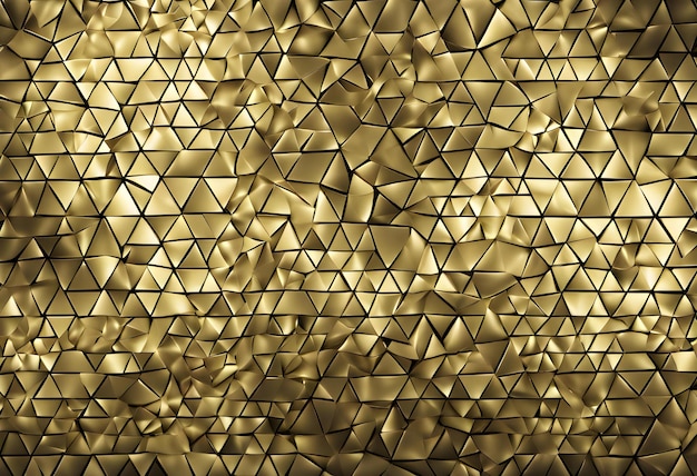 Fondo de mosaico de oro abstracto