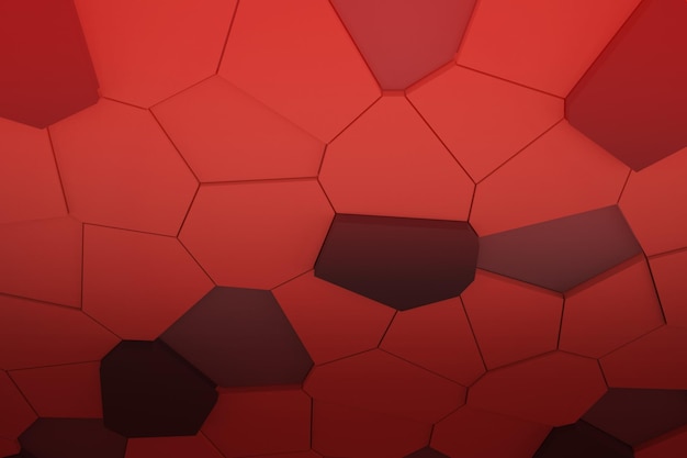 Fondo de mosaico rojo con formas geométricas