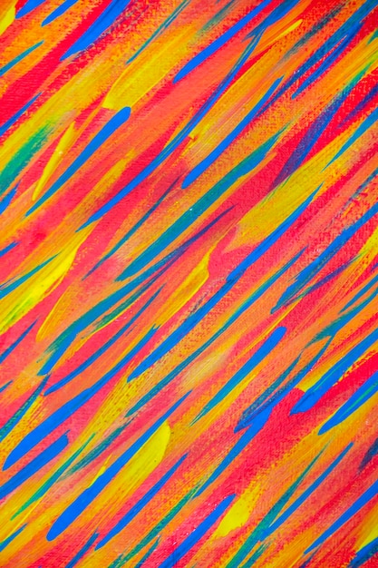Fondo multicolor brillante y variado de pinceladas
