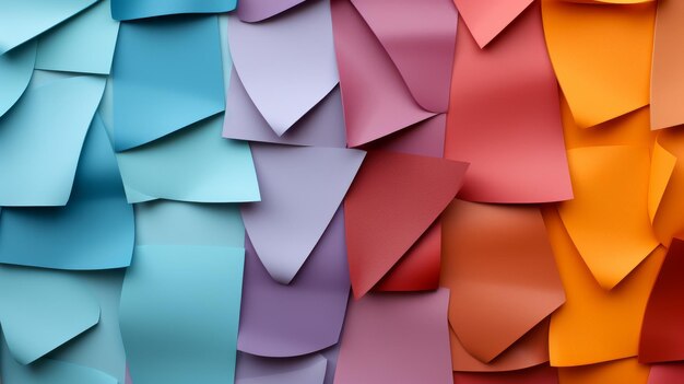 Fondo multicolor de varios colores de papel