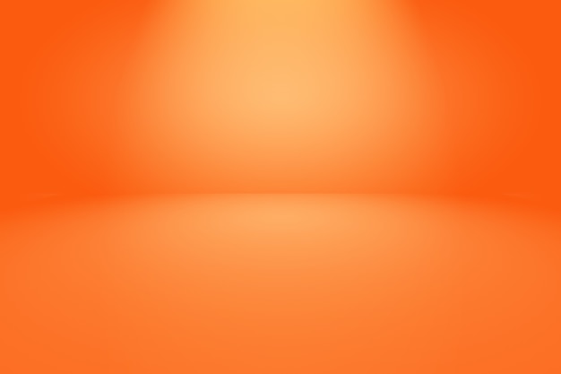 Fondo naranja abstracto con color degradado de círculo suave.