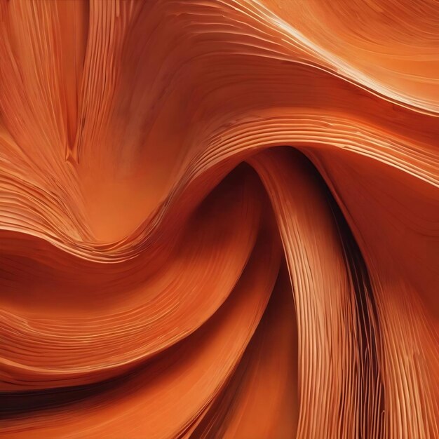 Foto el fondo naranja abstracto de líneas lisas