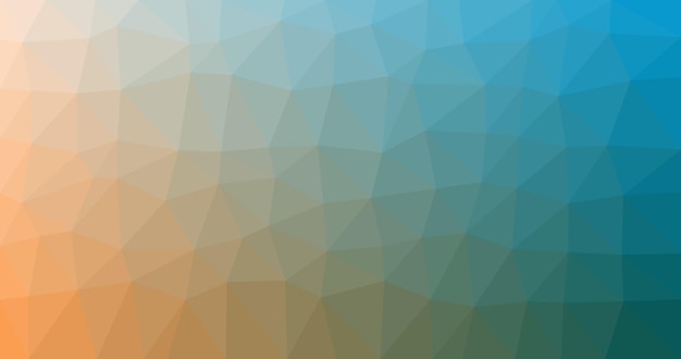 Un fondo naranja y azul con un patrón de triángulo.