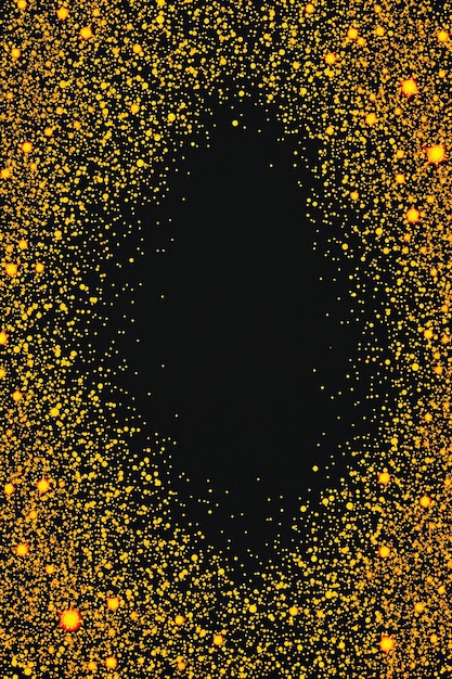 un fondo naranja brillante con estrellas doradas y un fondo negro