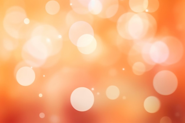 Un fondo naranja con efecto bokeh