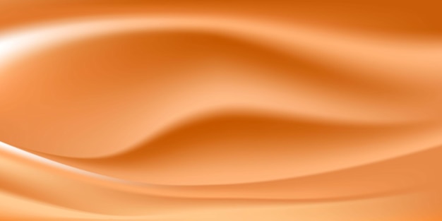 Fondo naranja con una ola en el medio
