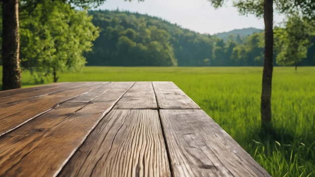 Fondo natural de mesa de madera