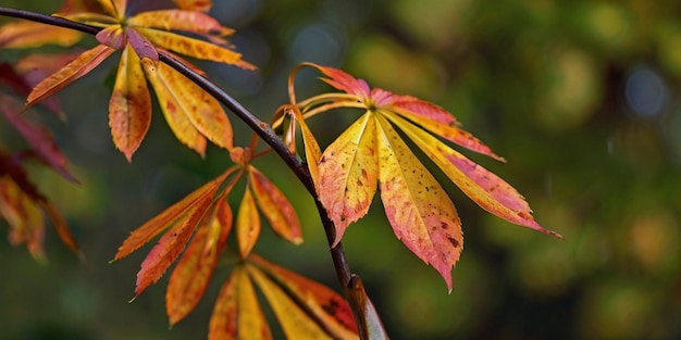 El fondo de la naturaleza de colores de otoño