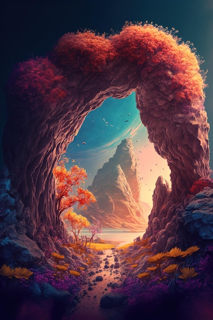 Fondo de naturaleza de fantasía