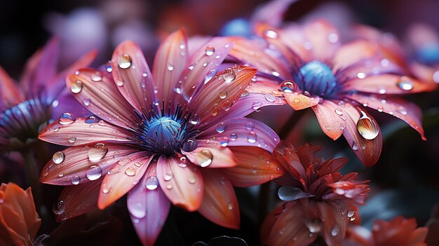 fondo de la naturaleza de la flor de color rosa pastel