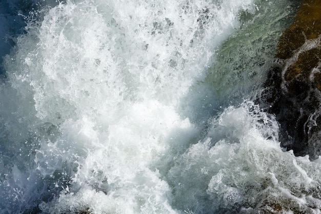 Fondo de naturaleza de primer plano de cascada