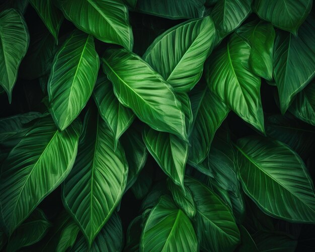 Foto fondo de naturaleza de textura de hoja tropical para concepto abstracto ecológico