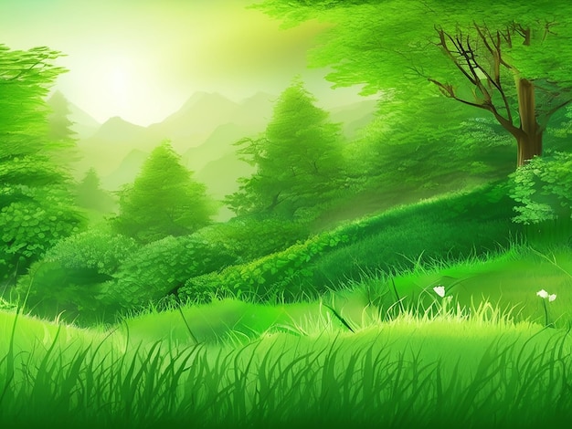 Fondo de naturaleza verde