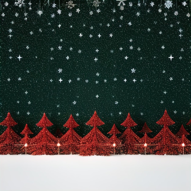 Fondo de Navidad abstracto hecho de adornos para árboles de Navidad