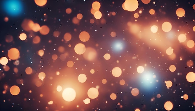 fondo de Navidad abstracto con luces y estrellas desfocalizadas bokeh