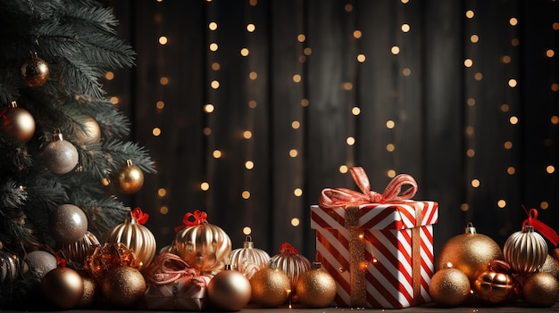 Fondo de Navidad y año nuevo