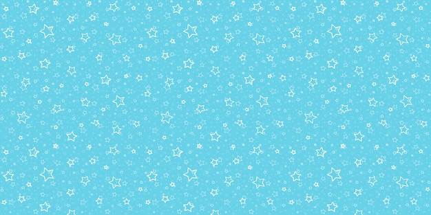 Fondo de Navidad azul turquesa Estrellas grandes y pequeñas blancas