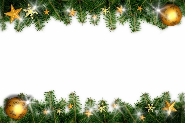 Fondo de Navidad con bolas de Navidad Ilustración 3D