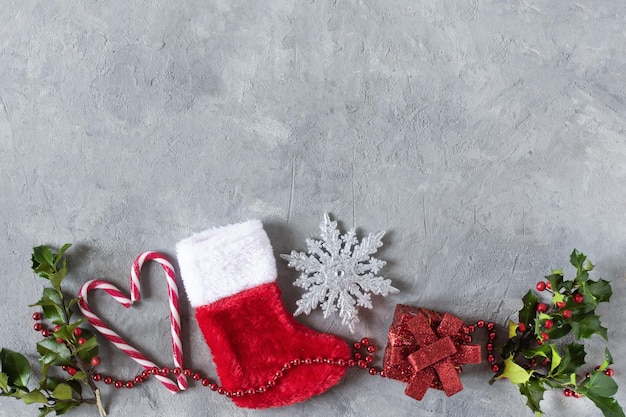 Fondo de Navidad con decoración de Navidad.