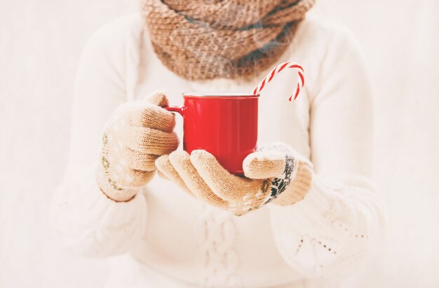 Fondo de navidad Feliz año nuevo. Enfoque selectivo