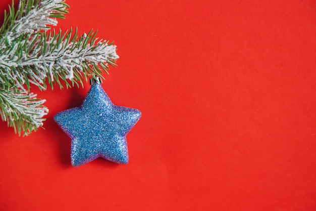 Fondo de Navidad en rojo.