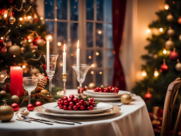 Fondo de Navidad Xmas ambiente romántico y elegante Tarjeta de felicitación