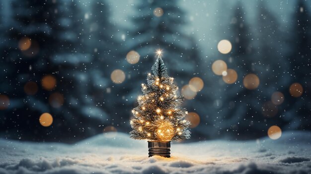 fondo de navidadcaja de regalobola de navidad en el árbol