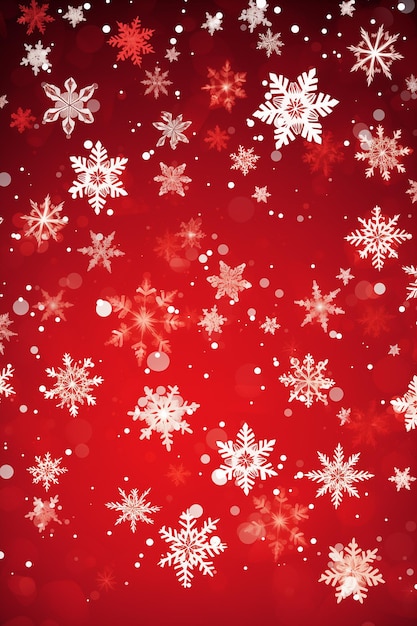 Fondo navideño con copos de nieve